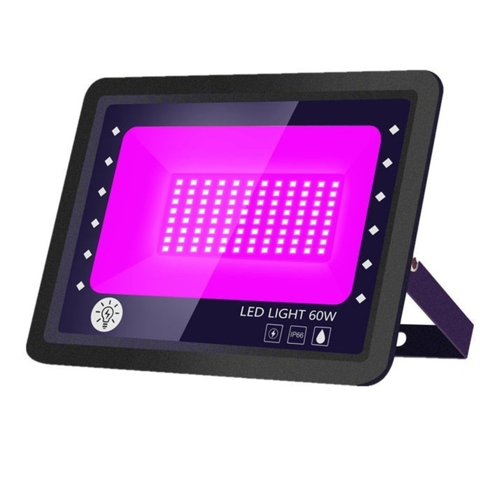 100W LED Flood Light IP66 Waterproof   Glow Party Stage Lighting Neon W/ SWITCH